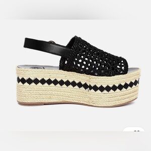 TORY BURCH dandy platform espadrille size 8.5